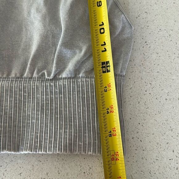 NWOT Free People Good Karma Hi Neck Gray M/L Sports Bra Top Movement Gym - Picture 12 of 16